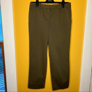 Ann Taylor olive curvy skinny ankle pant